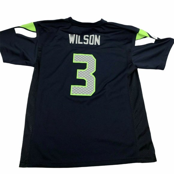 NFL Football Jersey Dark Blue Seattle WILSON XL